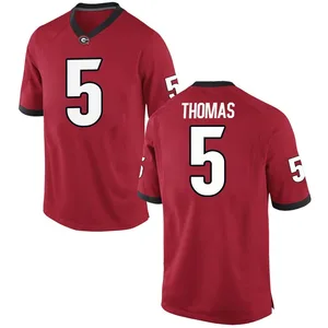 Noah Thomas Nike Georgia Bulldogs Youth Game Football College Jersey - Red