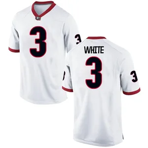Zamir White Nike Georgia Bulldogs Men's Game Football College Jersey - White